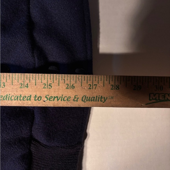 Vtg Grubbin Martell Cognac Liquor 90’s Wool Leather Sleeve Varsity Letterman USA - Picture 6 of 9